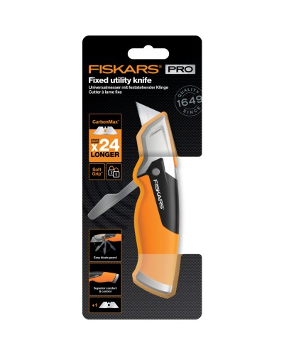 Ніж із фіксованим лезом Fiskars PRO CarbonMax™ (1027222)