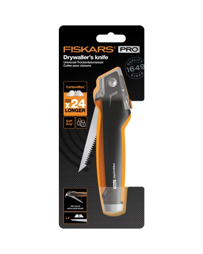 Універсальний ніж для гіпсокартону Fiskars PRO CarbonMax™ (1027226)
