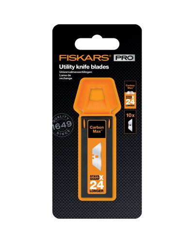 Лезо трапецевидне Fiskars PRO CarbonMax™ 10 шт для будівельних ножів (1027230)