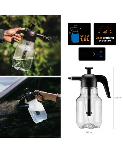 Опрыскиватель ручной насосный Fiskars S, 1.8 л (1027379)