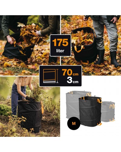 Садовий мішок Fiskars Ergo™ Pop-up M, 175L (1028372) Садовий мішок Fiskars Ergo™ Pop-up M, 175L (1028372)