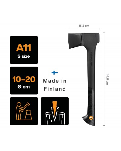 Топор-колун Fiskars Solid A11, 44.5 см, 1.1 кг (1051086)