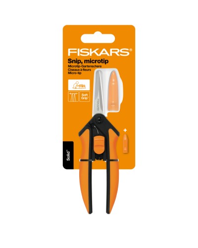 Ножницы для трав и цветов Fiskars Solid™ Micro-Tip Snip SP130 (1051600)