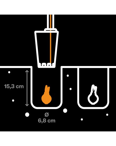 Сажалка для луковичных растений Fiskars Ergo 68 мм (1057078) Сажалка для луковичных растений Fiskars Ergo 68 мм (1057078)