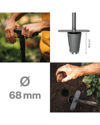 Сажалка для луковичных растений Fiskars Ergo 68 мм (1057078) Сажалка для луковичных растений Fiskars Ergo 68 мм (1057078)