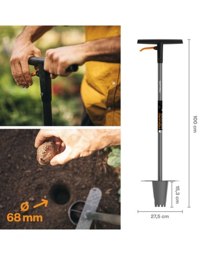 Сажалка для луковичных растений Fiskars Ergo 68 мм (1057078) Сажалка для луковичных растений Fiskars Ergo 68 мм (1057078)