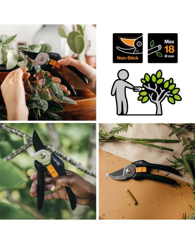 Секатор Fiskars Solid™ P121 Bypass до 18 мм (1057160)