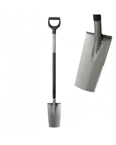 Лопата штыковая с зубчатым лезвием Fiskars Ergonomic S 123 см (1066714)