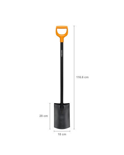 Лопата штыковая со скругленным лезвием Fiskars Solid 117 см, 1003456 (1066717) Лопата штыковая со скругленным лезвием Fiskars Solid 117 см, 1003456 (1066717)
