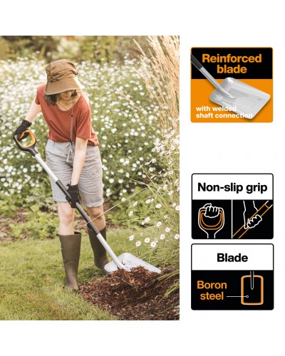 Лопата совкова універсальна Fiskars Xact™ 130 см (1066731) Лопата совкова універсальна Fiskars Xact™ 130 см (1066731)