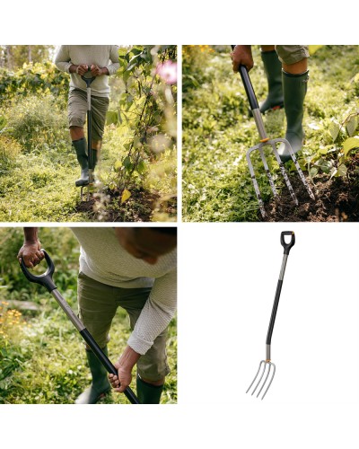 Вилы садовые Fiskars Ergonomic 120 см (1070679) Вилы садовые Fiskars Ergonomic 120 см (1070679)
