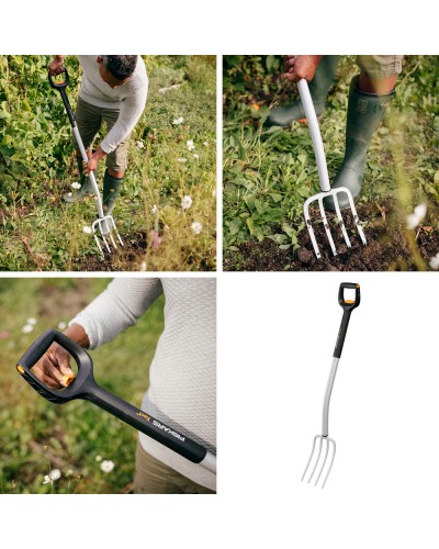 Вилы садовые телескопические Fiskars Xact™ 110-130 см (1070717) Вилы садовые телескопические Fiskars Xact™ 110-130 см (1070717)
