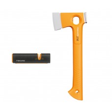 Универсальный туристический топор Fiskars X-series X13 Hiking + точилка Xsharp (1075437)