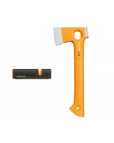 Універсальна туристична сокира Fiskars X-series X13 Hiking + точилка Xsharp (1075437)