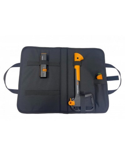 Подарунковий набір Fiskars, сокира X7 + точилка Xsharp + ніж Heavy Duty + сумка (2021271)