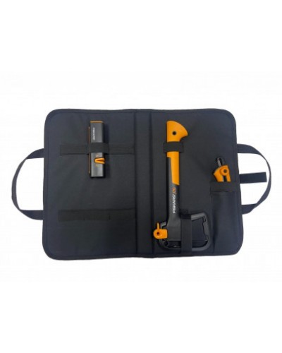 Подарунковий набір Fiskars, сокира X7 + точилка Xsharp + пилка Xtract SW73 + сумка (2021272)