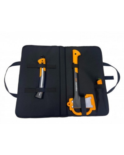 Подарунковий набір Fiskars, сокира X11 + ніж Heavy Duty + пилка Xtract SW75 + сумка (2020961)