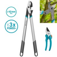 Сучкорез для зеленых веток до 42 мм Gardena EnergyCut Basic 650 + секатор EasyCut до 20 мм (12021-90) НОВИНКА 2025