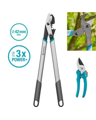 Сучкорез для зеленых веток до 42 мм Gardena EnergyCut Basic 650 + секатор EasyCut до 20 мм (12021-90) НОВИНКА 2025