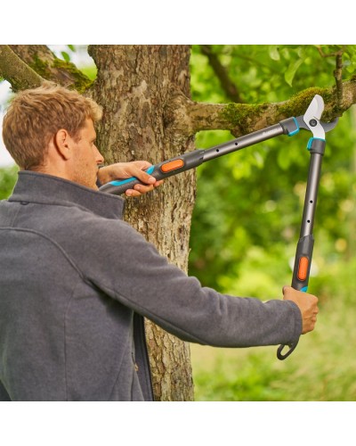 Сучкорез телескопический для зеленых веток до 50 мм Gardena TeleCut Pro S, 52-67 см + секатор PremiumCut Flex до 24 мм (12040-90) Новинка 2025