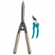 Ножницы для живой изгороди механические Gardena NatureCut и секатор EasyCut до 20 мм (12300-30)