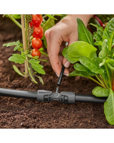 Соединитель Т-образный Gardena Micro-Drip-System Quick & Easy для шлангов 13 мм переходник к 4,6 мм, 5 шт (13204-20)