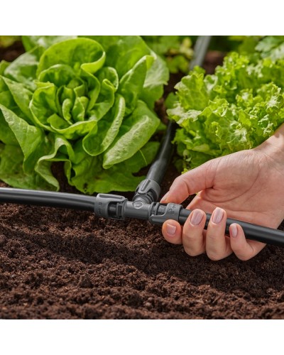 Соединитель Т-образный Gardena Micro-Drip-System Quick & Easy для шлангов 13 мм, 2 шт (13201-20)