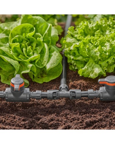 Соединитель Т-образный Gardena Micro-Drip-System Quick & Easy для шлангов 13 мм, 2 шт (13201-20)