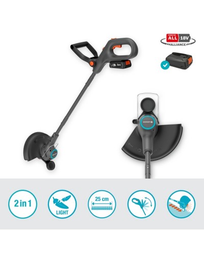 Триммер аккумуляторный Gardena EasyTrim 25/18V P4A Set (14704-20)