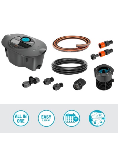 Дождеватель подземный Gardena AquaPrecise Set Bluetooth, многоконтурный автоматический, 320 м2 (16010-20)