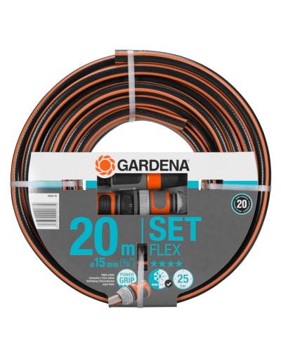 Шланг Gardena Flex Set 15 мм (5/8"), 20 м, 25 бар (18044-26)