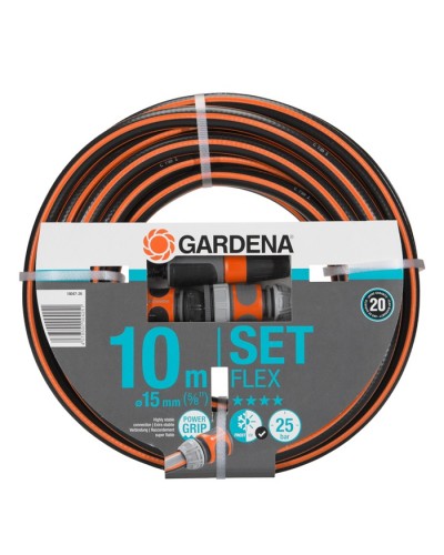 Шланг Gardena Flex Set 15 мм (5/8"), 10 м, 25 бар (18047-26)
