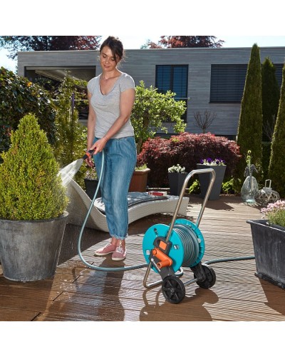 Тележка для шланга Gardena CleverRoll S Set с комплектом для полива 20 м (18502-50)