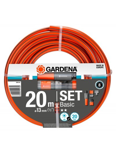 Шланг с комплектом для полива Gardena Basic Set 13 мм (1/2"), 20 м (18970-29)
