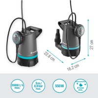 Насос дренажний для чистої води Gardena 20000 Basic (09016-47)
