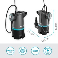 Насос дренажний для брудної води Gardena 20000 Basic (09017-47)
