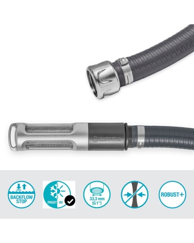 Шланг заборный с фильтром и обратным клапаном Gardena Metal 25 мм (1"), 7 м (09091-20)
