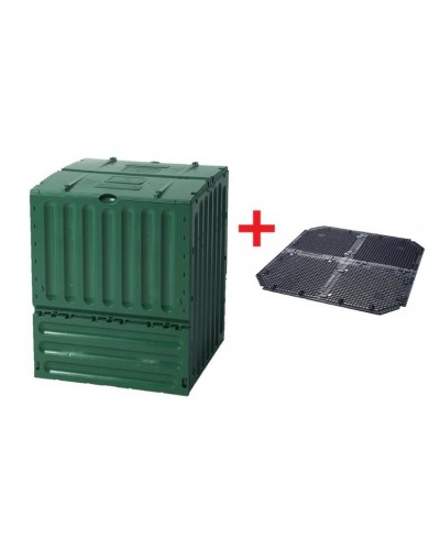 Компостер садовий Graf Eco-King 400 л, зелений + рішетка (627003)