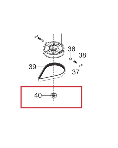 Голчастий підшипник для газонокосарок Gardena PowerMax 1400/34 6002RS (05032-00.610.51)