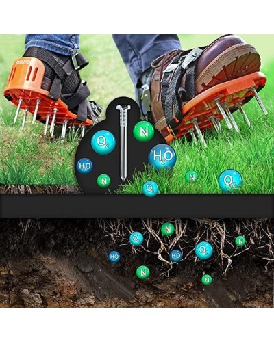 Сандали-аэраторы для прокалывания газона Gruntek 300×135 мм, пара (295603300) Сандали-аэраторы для прокалывания газона Gruntek 300×135 мм, пара (295603300)