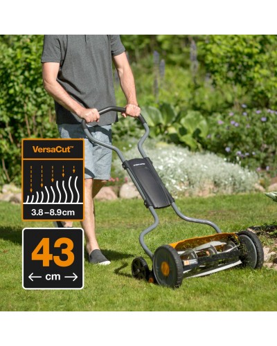 Механічна барабанна газонокосарка Fiskars StaySharp Plus 43 см, 113872 (1015649)