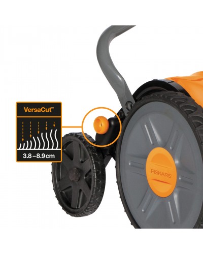 Механічна барабанна газонокосарка Fiskars StaySharp Plus 43 см, 113872 (1015649)