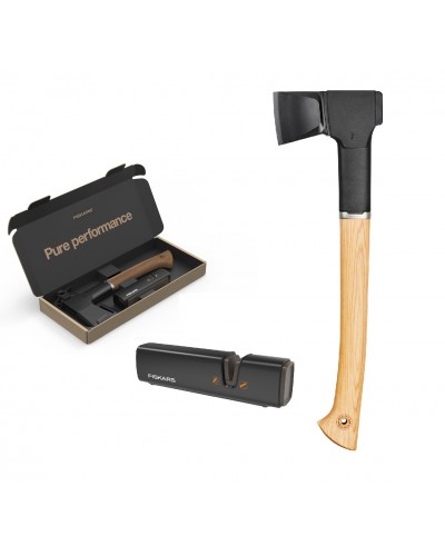 Подарунковий набір Fiskars Norden SET колун N12 + точилка (1052277)