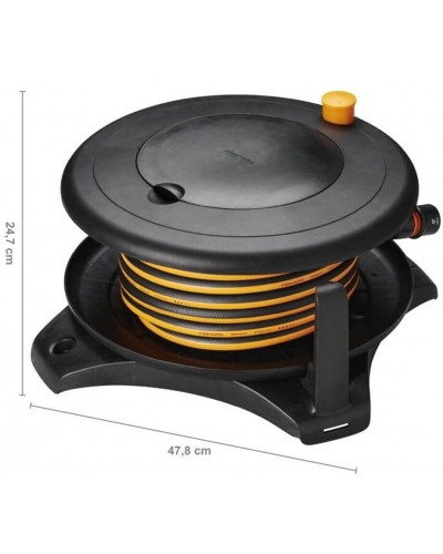 Котушка зі шлангом Fiskars Solid M 20 м (1/2" 13 мм) наземна + настінний кронштейн (1059608)