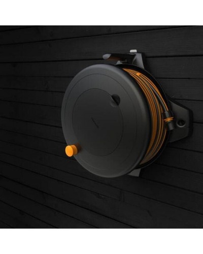 Котушка зі шлангом Fiskars Solid M 20 м (1/2" 13 мм) наземна + настінний кронштейн (1059608)