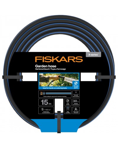 Шланг Fiskars X-series 13 мм (1/2"), 15 м, 1027104 (1076044)