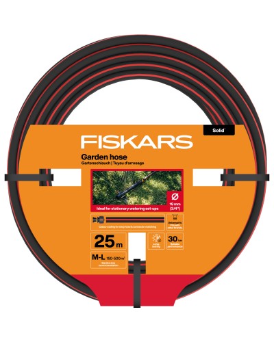 Шланг Fiskars Solid 19 мм (3/4”) 25 м, 1027100 (1076062)