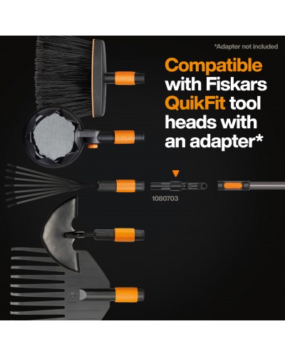 Ручка телескопическая алюминиевая Fiskars OneClick M, 119-174 см (1080671)