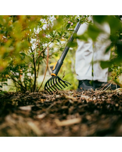 Граблі для троянд Fiskars OneClick 24 см 10 зубів (1080676)