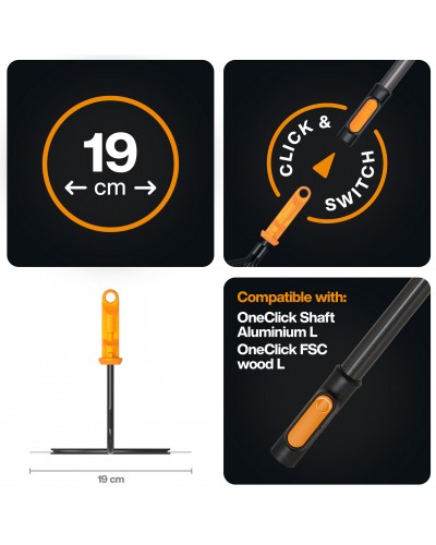 Сапка для коренеплідних Fiskars OneClick 19 см (1080683) Сапка для коренеплідних Fiskars OneClick 19 см (1080683)